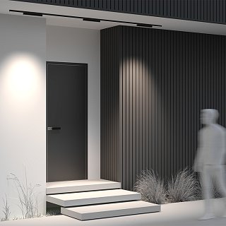 Уличный трековый светильник Points Exility IP 4000К 18Вт 36° черный