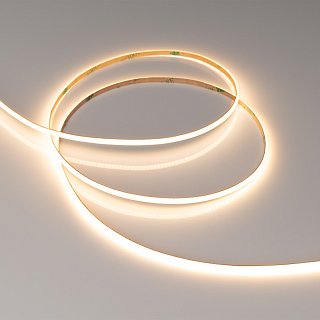 Светодиодная лента COB-X420-4mm 24V Warm3000 (10 W/m, IP20, CSP, 5m) (Arlight, узкая)