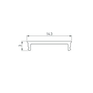 Экран SL-SLIM15-H10-W14-2000 OPAL (Arlight, Пластик)