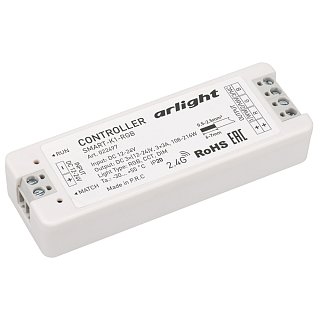 Контроллер SMART-K1-RGB (12-24V, 3x3A, 2.4G) (Arlight, IP20 Пластик, 5 лет)