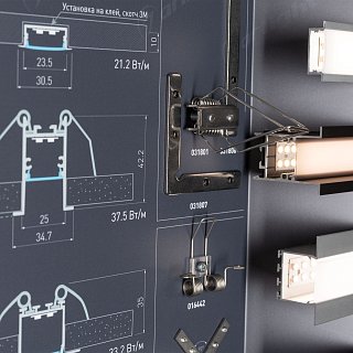 Стенд Профиль встраиваемый ARL-1100x600mm-02 (DB 3мм, пленка, лого) (Arlight, -)
