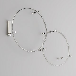 Шинопровод круглый 650 мм Flarity платина