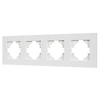 Рамка пластиковая FRM-PERIO-PL-4-WH (Arlight, -)