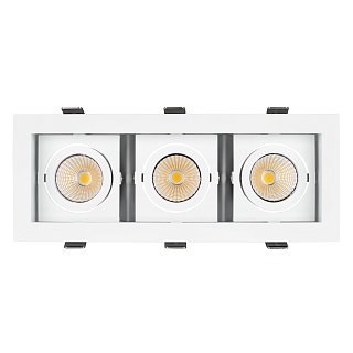 Светильник CL-KARDAN-S260x102-3x9W Warm (WH, 38 deg) (Arlight, IP20 Металл, 3 года)