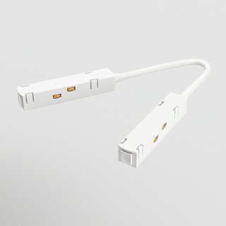 Коннектор питания угловой S35 белый