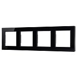 Рамка стеклянная FRM-GLARE-GS-4-BK (Arlight, -)