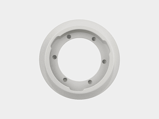 Рамка для серии MINI COMBO, круглая,белая, MINI-COMBO-D-WH