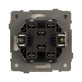 Механизм выключателя одноклавишный перекрёстный SWT-TENDO-MKX1-PL-WH (230V, 10A) (Arlight, -)