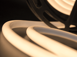 Тёплый белый 2200–2500K SMD2835 24В IP68 12Вт/м 180 LED/м NE8180-24-12-WW2-68