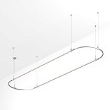 Основание ART-APRIORI-OVAL-HANG-4000x1000 (TN) (Arlight, IP20 Металл, 3 года)