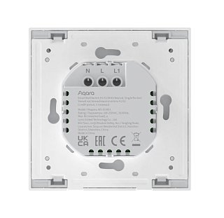 Умный настенный выключатель H1 EU(с нейтралью, 1 клавиша, графит) | Aqara Smart Wall Switch H1 EU (With Neutral, Single Rocker, graphite)