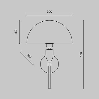 Настенный светильник (бра) Prima E14х1 60Вт