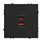 Механизм розетки с быстрой USB зарядкой SCT-NOBE-MUAC-SFPL-FC-BK (65W, QC3) (Arlight, Черный оникс)