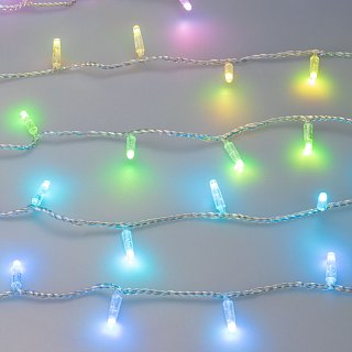 Светодиодная гирлянда ARD-STRING-CLASSIC-10000-CLEAR-100LED-LIVE RGB-DMX (24V, 10W) (Ardecoled, IP65)