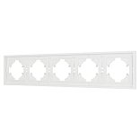 Рамка пластиковая FRM-TENDO-SFPL-5-WH (Arlight, -)