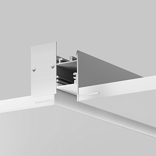 Алюминиевый профиль встраиваемый скрытого монтажа 65x42 (Серебро, 2 м), ALM-6542-S-2M 636012