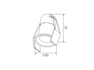 Светильник светодиодный потолочный встраиваемый , серия HIDDEN, Серебро, 3Вт, IP20, Теплый белый (3000К), DL-A004-3-SL-WW