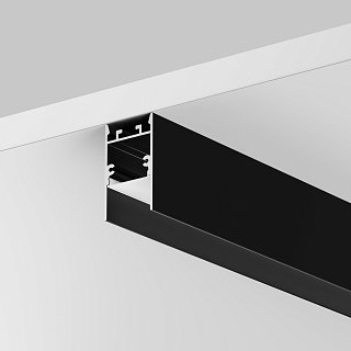 Алюминиевый профиль накладной-подвесной 25x42 (Черный, 2 м), ALM-2542-B-2M 633010