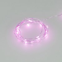 Светодиодная гирлянда ARD-DEW-HOME-2000-CLEAR-20LED-STD Purple (3V, Battery Pack) (Ardecoled, IP20)