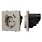 Механизм розетки с USB зарядкой SCT-NOBE-MUAA-SFPL-CA (230V, 16A) (Arlight, Кашемир)