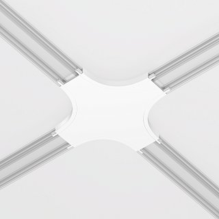 Коннектор питания X-образный Radity белый