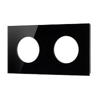 Рамка стеклянная FRM-GLARE-GC-2-BK (Arlight, -)