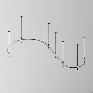 Шинопровод круглый из полукругов 1200мм Flarity черный