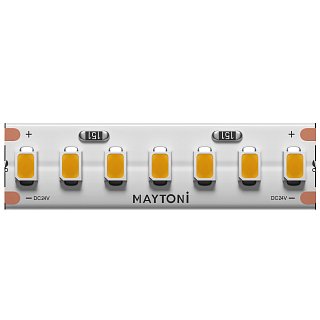 Светодиодная лента Ultra 24В 2835 11Вт/м 3000К 5м IP 20 201049