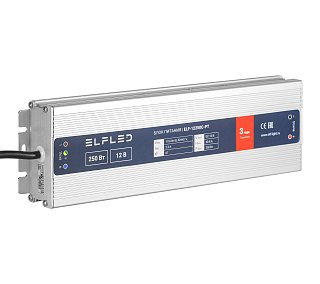 Блок питания герметичный компактный ELF, 12В, 250Вт, металл, IP67