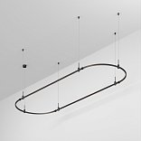 Основание ART-APRIORI-OVAL-HANG-3000x1000 (BK) (Arlight, IP20 Металл, 3 года)
