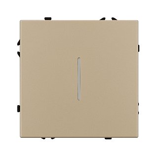Механизм выключателя одноклавишный проходной LED SWT-NOBE-MKP1-SFPL-L-GD (230V, 10A) (Arlight, -)