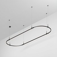 Основание ART-APRIORI-OVAL-HANG-3000x1000 (BK) (Arlight, IP20 Металл, 3 года)