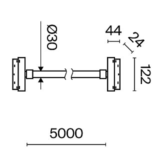 Трековый подвесной светильник Tau Exility 4000K 100Вт 360°