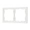 Рамка пластиковая FRM-NOBE-SFPL-2-WH (Arlight, -)