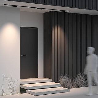 Уличный трековый светильник Points Exility IP 3000К 12Вт 36° черный