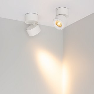 Светильник SP-POINT-SURFACE-R85-12W Warm3200-MIX (WH, 15 deg, 230V) (Arlight, IP20 Металл, 5 лет)