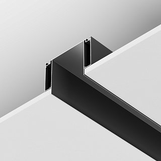 Алюминиевый профиль ниши скрытого монтажа для ГКЛ потолка