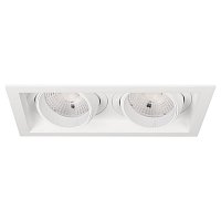 Светильник MS-VORTEX-BUILT-S250x140-2x30W Warm3000 (WH-WH, 50 deg, 230V) (Arlight, IP20 Металл, 5 лет)