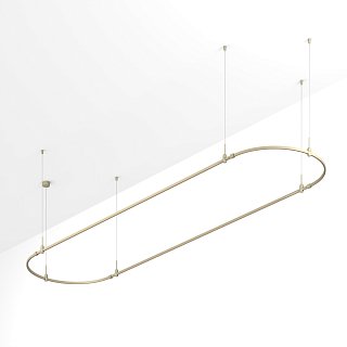 Основание ART-APRIORI-OVAL-HANG-4000x1000 (OG) (Arlight, IP20 Металл, 3 года)