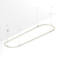 Основание ART-APRIORI-OVAL-HANG-4000x1000 (OG) (Arlight, IP20 Металл, 3 года)