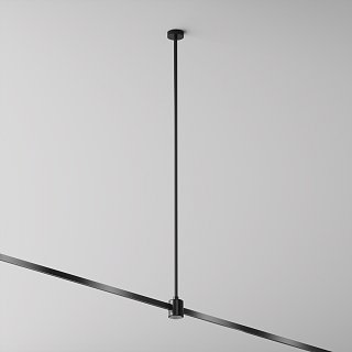 Крепление потолочное Long 760мм с прямым коннектором питания Flarity черный