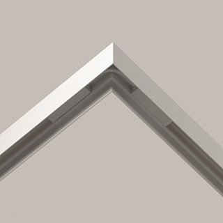 Коннектор питания угловой гибкий 15см Exility белый