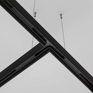 Коннектор питания Т-образный Exility черный