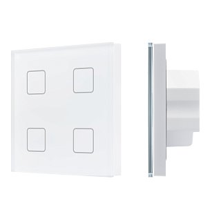 INTELLIGENT ARLIGHT Сенсорная панель DALI-301-11-IN White (BUS/24V, Backlight) (IARL, IP20 Пластик, 5 лет)