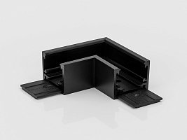 Коннектор угловой для накладного низкопрофильного шинопровода SY-LINK, SY-LINK-CNLV-S1S-BL