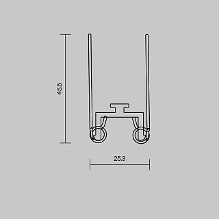 Комплект креплений (для профиля 35×42) 4 шт., ALM-3542-MT 642055