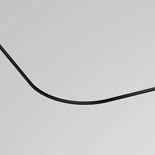 Коннектор радиусный D600 накладной Levity черный