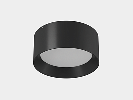 Светильник светодиодный потолочный накладной , серия BQ, Черный, 12Вт, IP20, Теплый белый (3000К), BQ-SF12-BL-WW