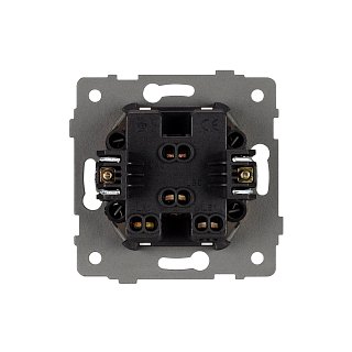 Механизм выключателя двухклавишный самовозвратный SWT-MKR2-PL-GR-V (250V, 10A) (Arlight, -)