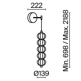 Настенный светильник (бра) Golden Cage 3000К 17Вт
